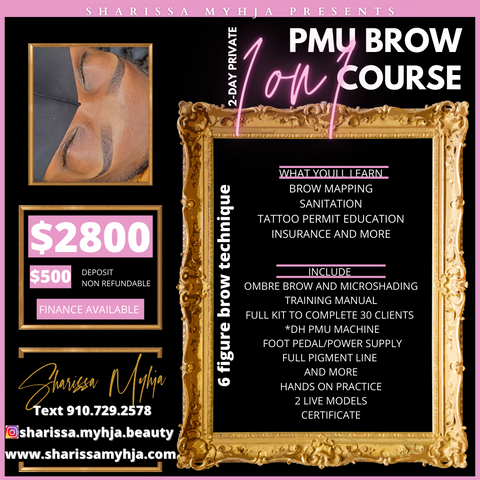 PAY IN FULL- 1 on 1 PMU Brow Course